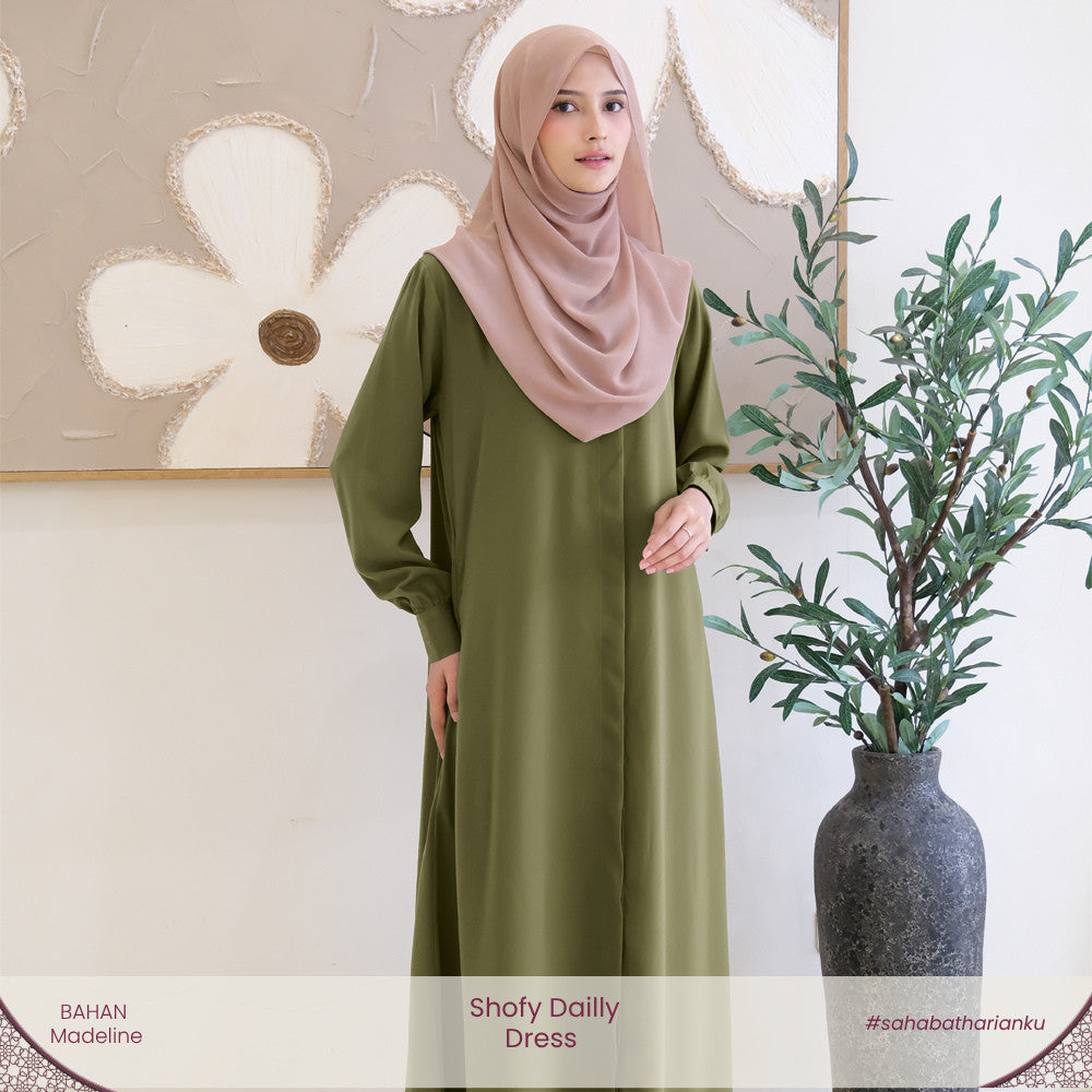 Irnanda - Shofy Dress Gamis Wanita Madeline Premium Flowy