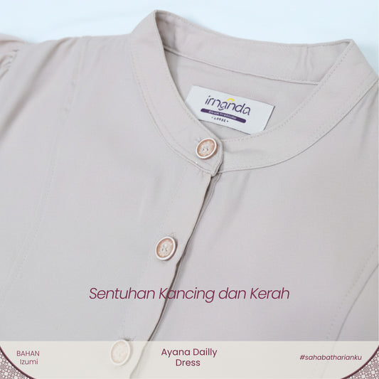 Irnanda - Ayana Gamis Wanita Polos Izumi Gamis Umroh Haji