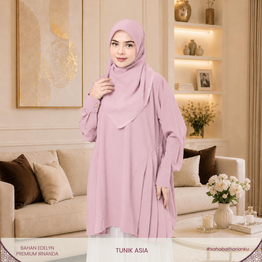 Irnanda Tunik Asia Muslimah Long Top Premium