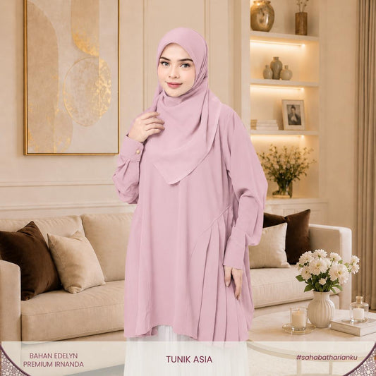 Irnanda Tunik Asia Muslimah Long Top Premium