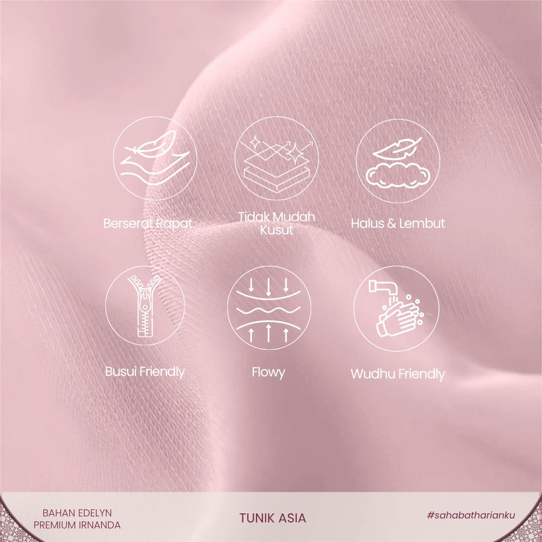 Irnanda Tunik Asia Muslimah Long Top Premium