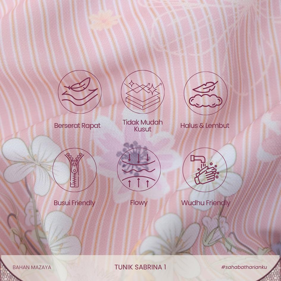 Irnanda Tunik Sabrina Clean Elegant A-Line All size
