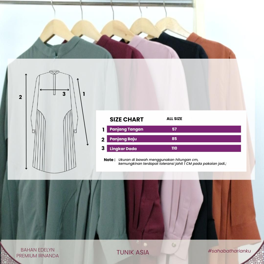 Irnanda Tunik Asia Muslimah Long Top Premium