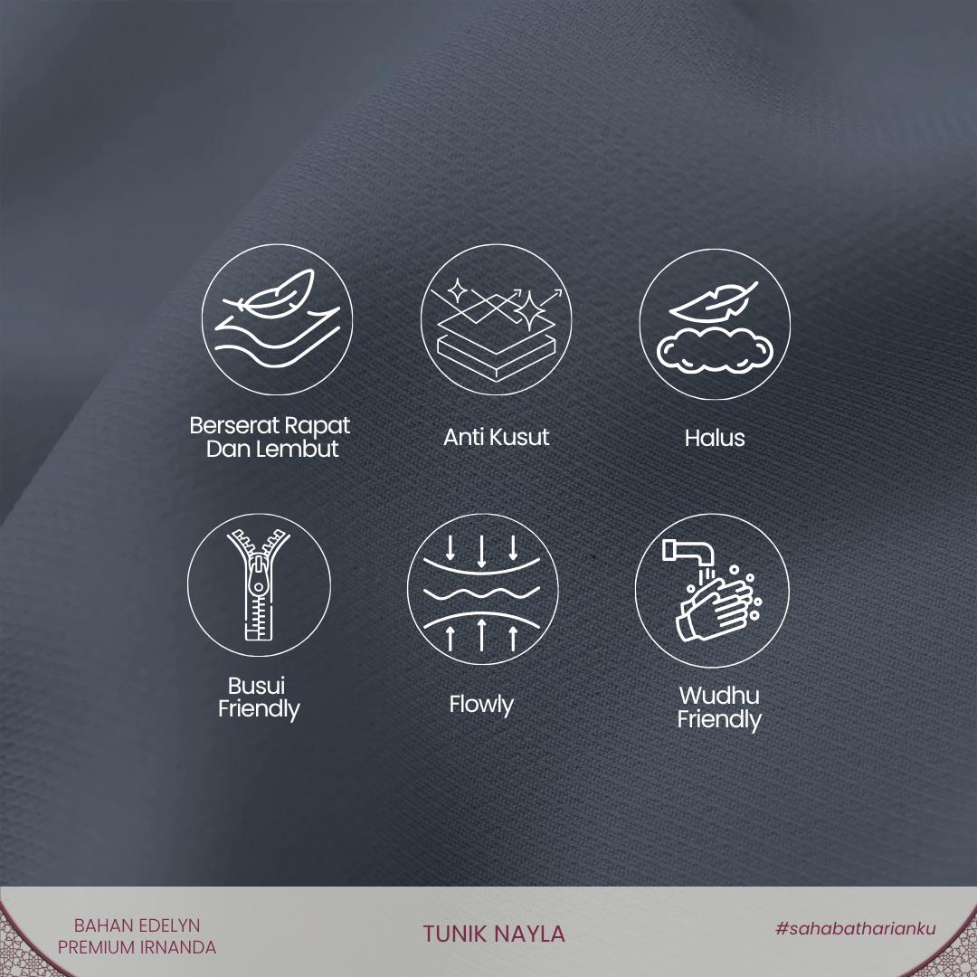 Irnanda Tunik Nayla Premium Clean Look, Adem, dan Anti Kusut