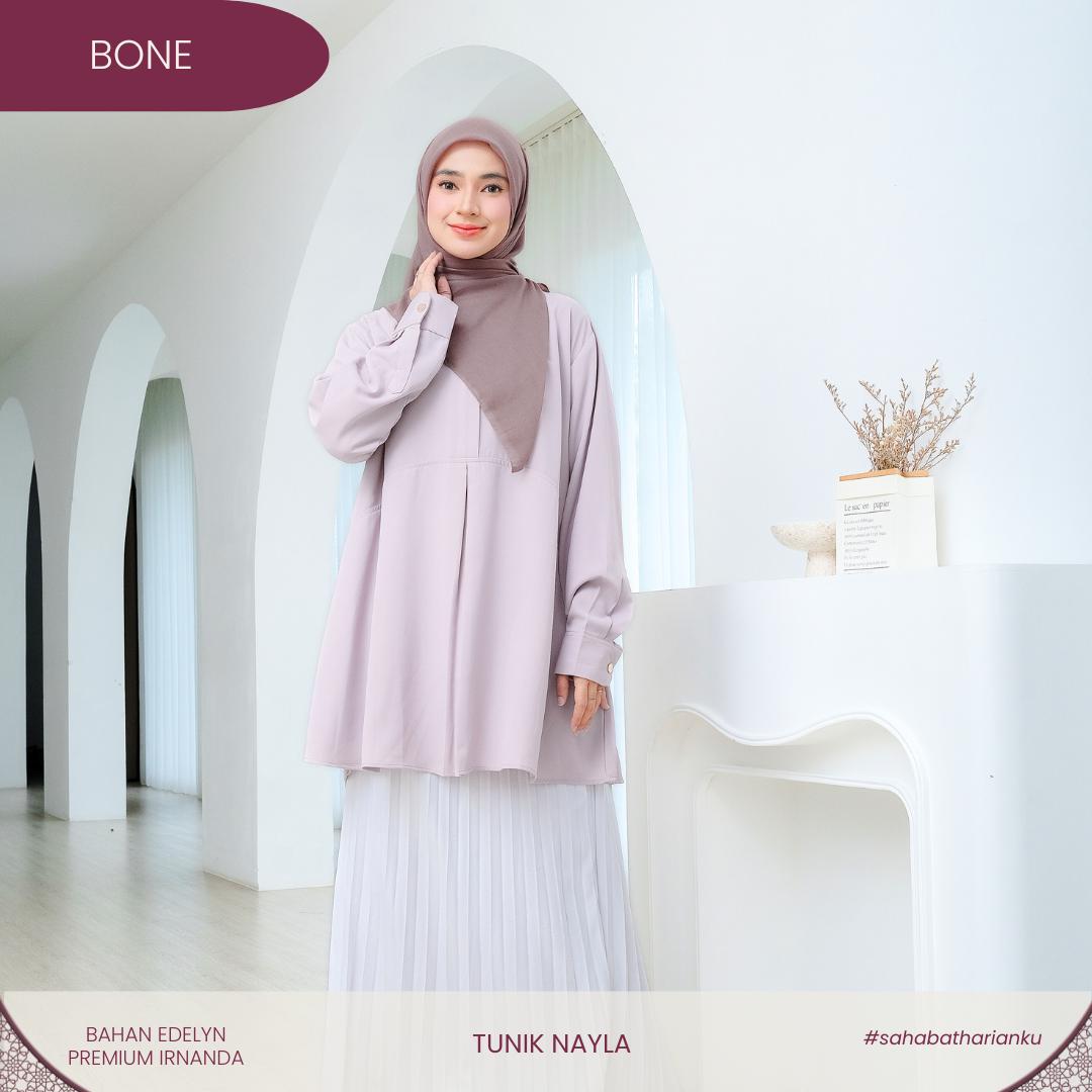 Irnanda Tunik Nayla Premium Clean Look, Adem, dan Anti Kusut