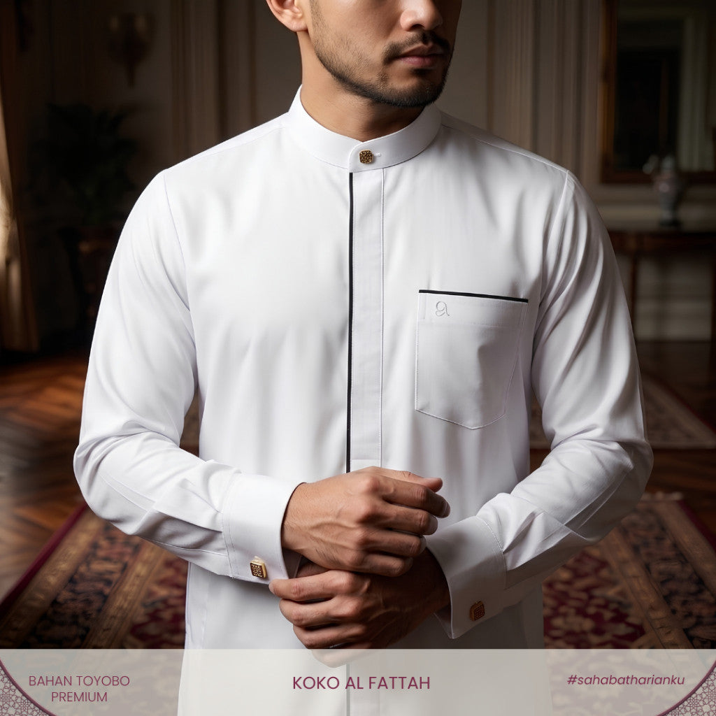 Irnanda Koko Al Fattah Koko Pria Premium Toyobo Koko Muslim Modern Elegan