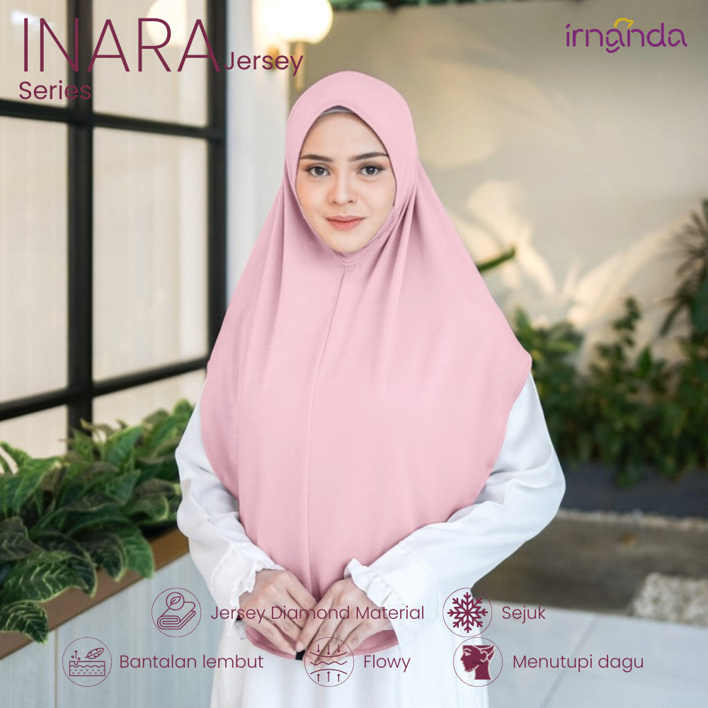 Irnanda Hijab - Jilbab Instan Terbaru Kekinian INARA Series Bahan Jersey Diamond