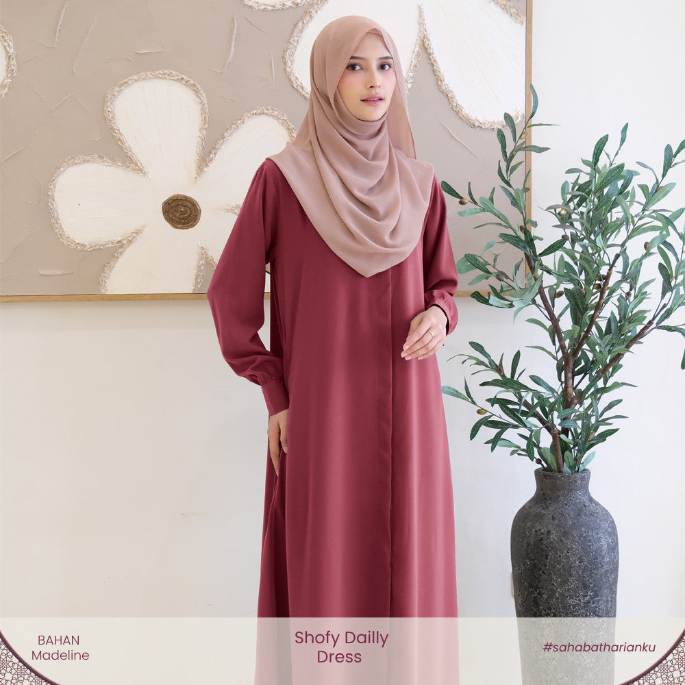 Irnanda - Shofy Dress Gamis Wanita Madeline Premium Flowy
