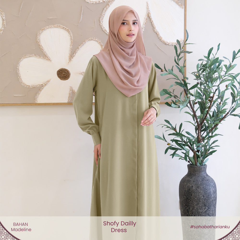 Irnanda - Shofy Dress Gamis Wanita Madeline Premium Flowy