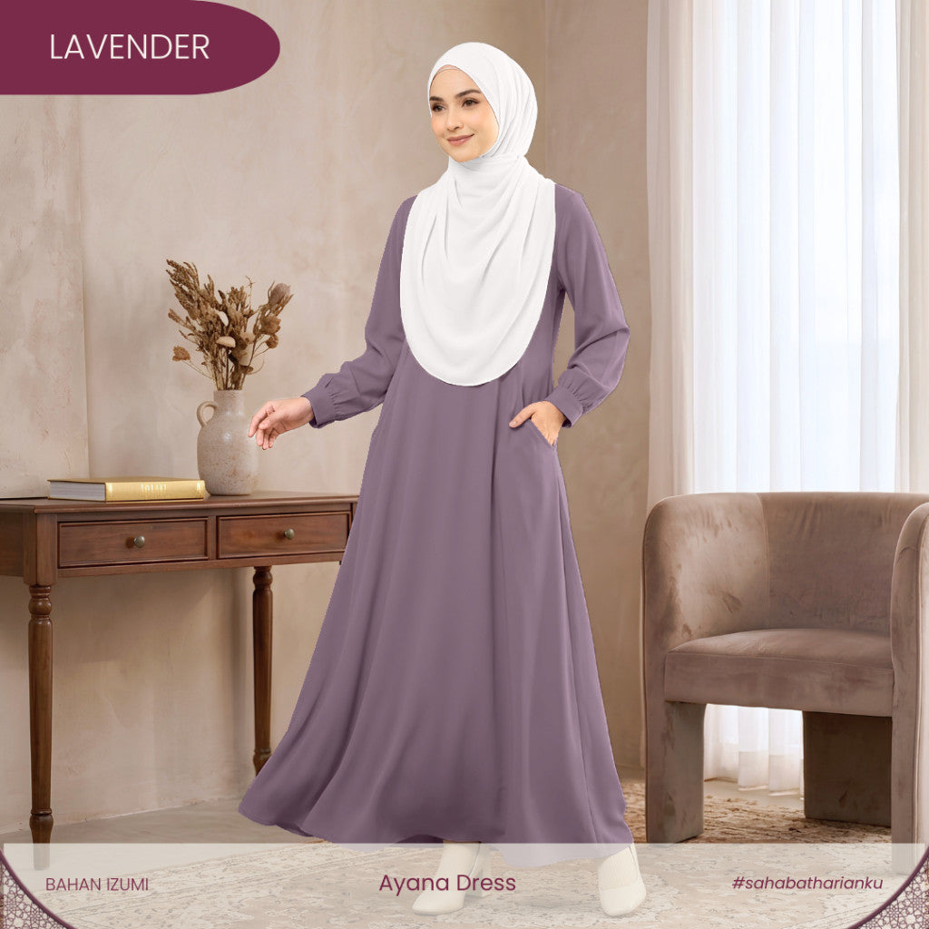 Irnanda - Ayana Gamis Wanita Polos Izumi Gamis Umroh Haji