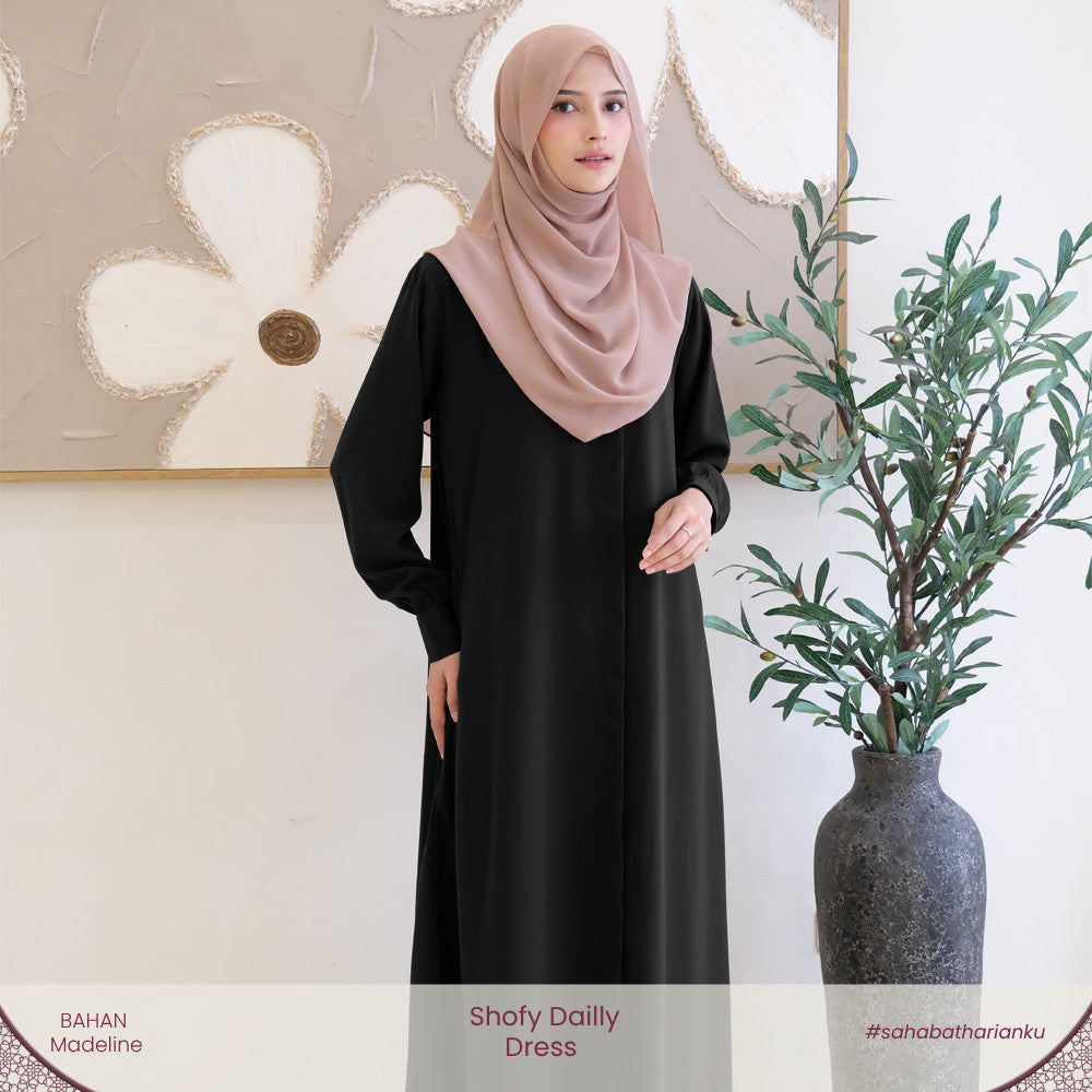 Irnanda - Shofy Dress Gamis Wanita Madeline Premium Flowy