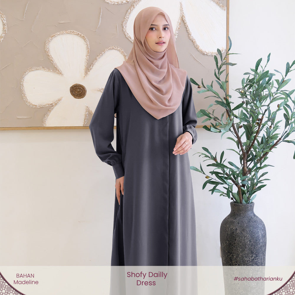 Irnanda - Shofy Dress Gamis Wanita Madeline Premium Flowy