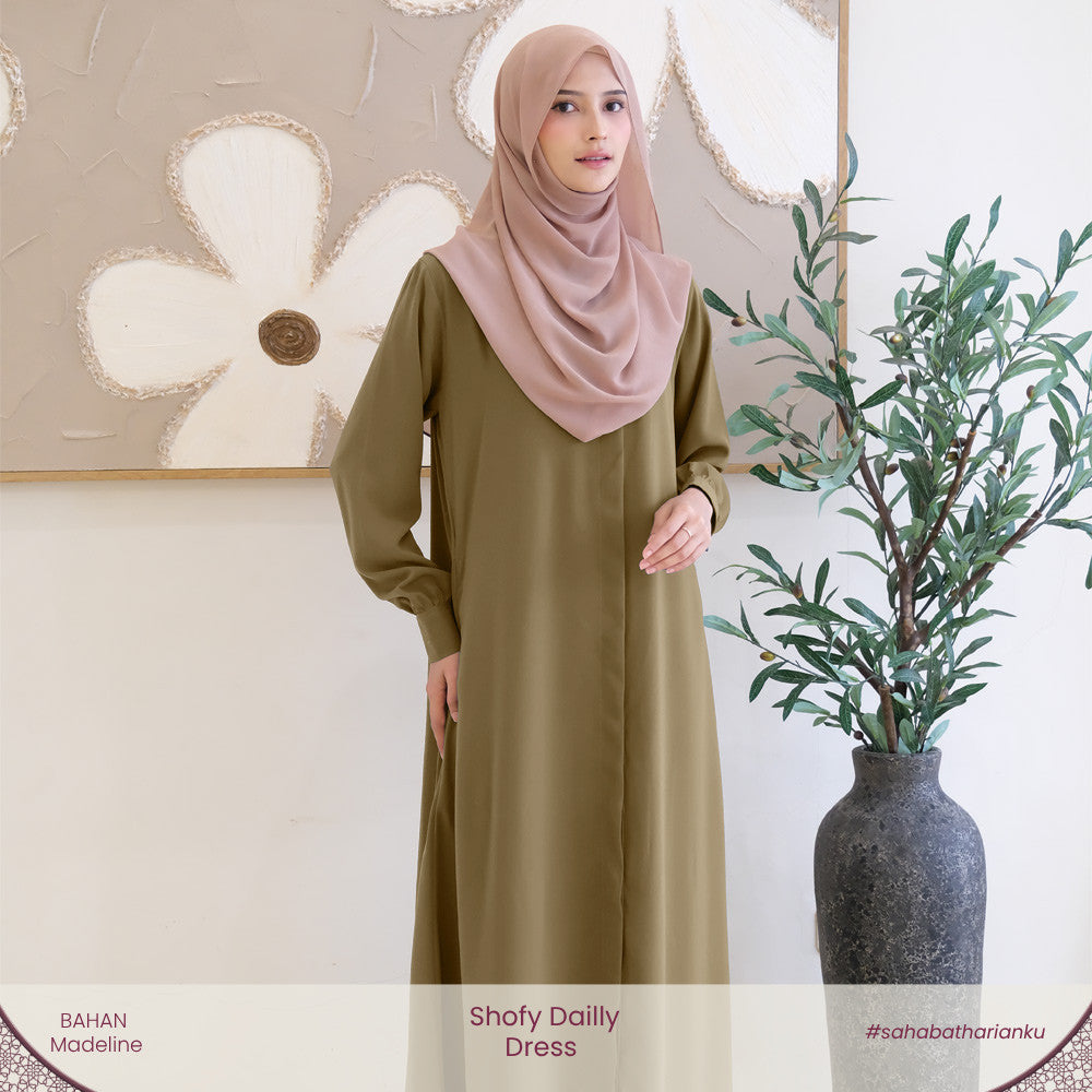 Irnanda - Shofy Dress Gamis Wanita Madeline Premium Flowy
