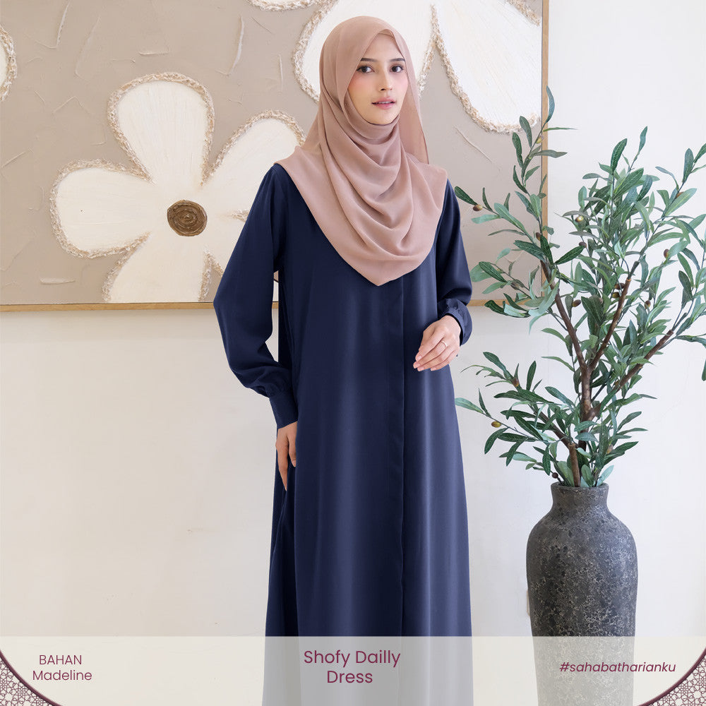Irnanda - Shofy Dress Gamis Wanita Madeline Premium Flowy