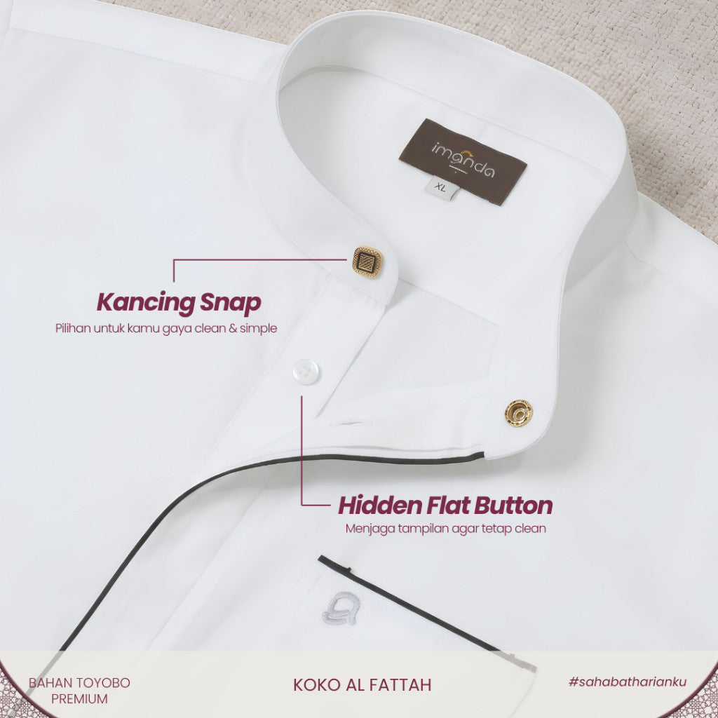 Irnanda Koko Al Fattah Koko Pria Premium Toyobo Koko Muslim Modern Elegan