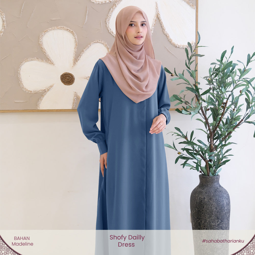 Irnanda - Shofy Dress Gamis Wanita Madeline Premium Flowy