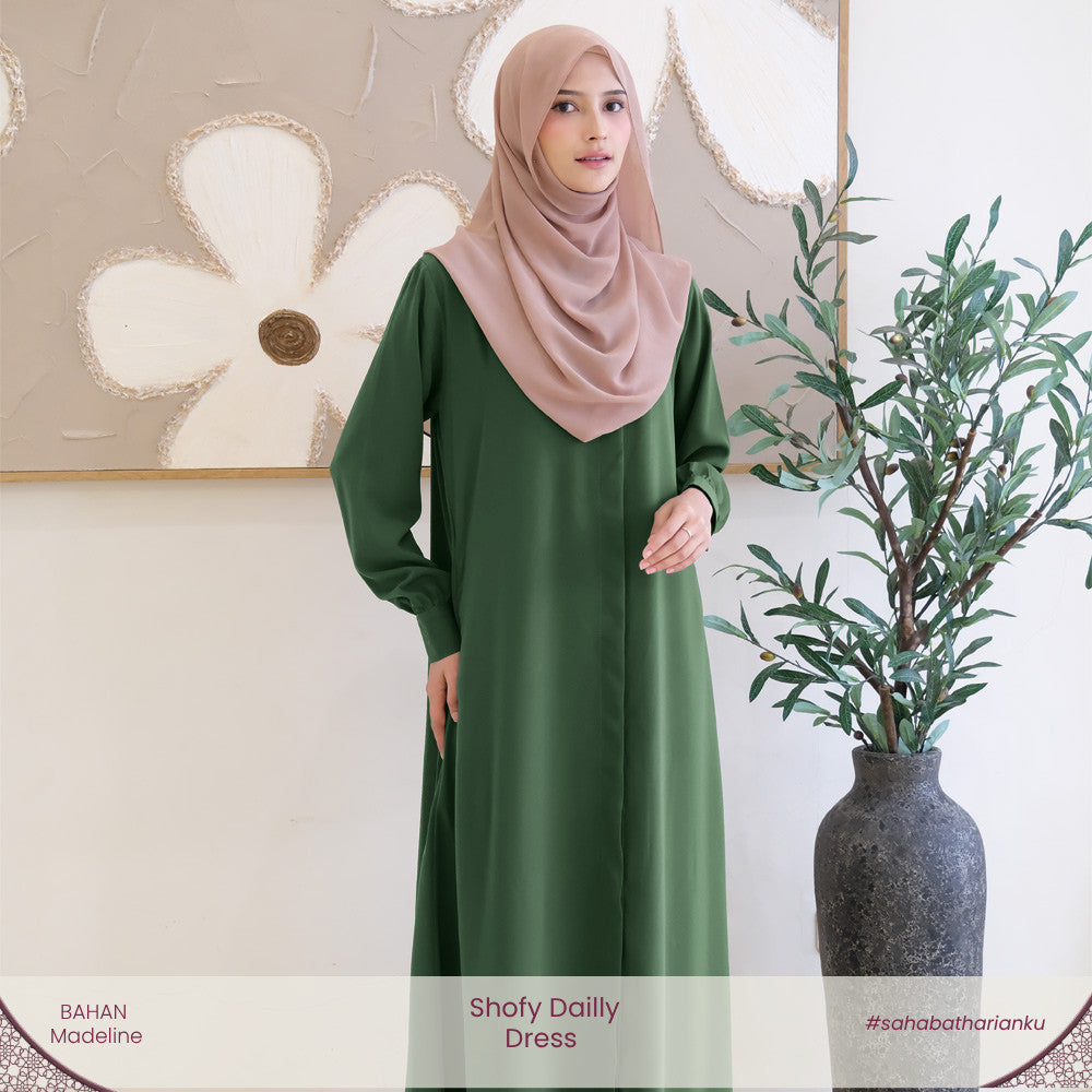 Irnanda - Shofy Dress Gamis Wanita Madeline Premium Flowy