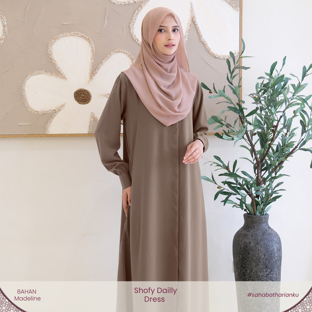 Irnanda - Shofy Dress Gamis Wanita Madeline Premium Flowy