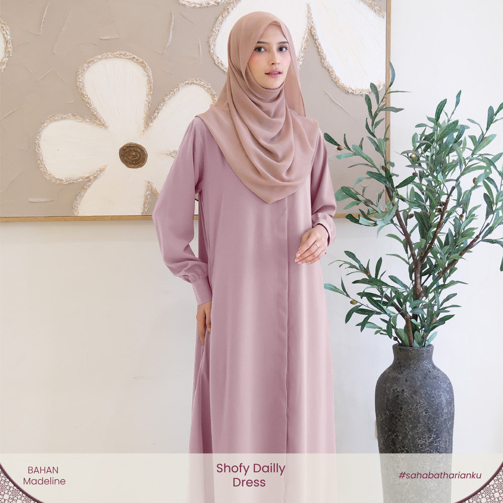 Irnanda - Shofy Dress Gamis Wanita Madeline Premium Flowy