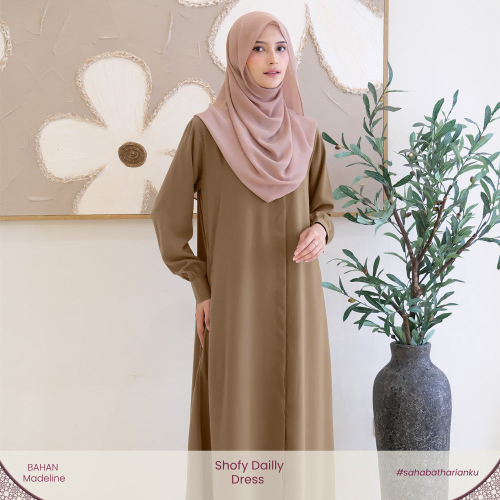 Irnanda - Shofy Dress Gamis Wanita Madeline Premium Flowy