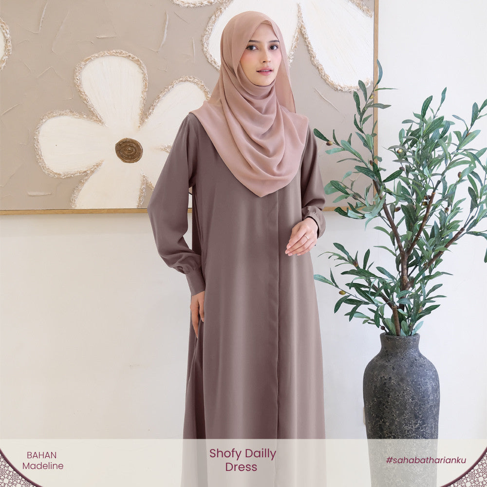 Irnanda - Shofy Dress Gamis Wanita Madeline Premium Flowy