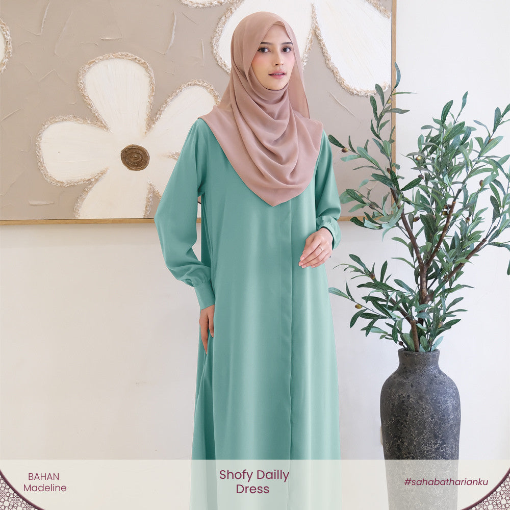 Irnanda - Shofy Dress Gamis Wanita Madeline Premium Flowy