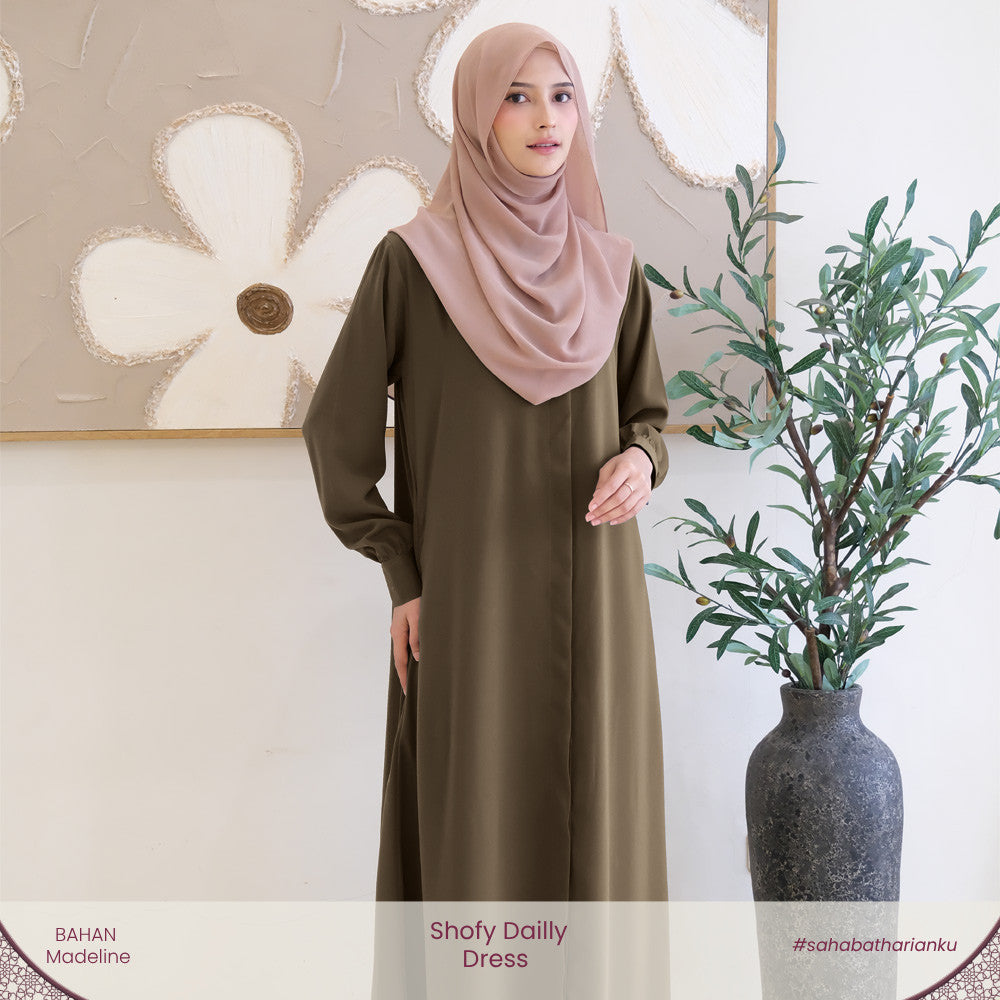 Irnanda - Shofy Dress Gamis Wanita Madeline Premium Flowy