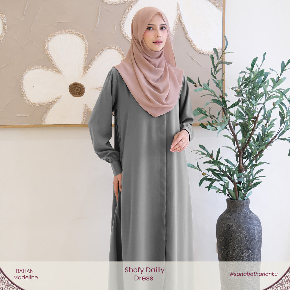 Irnanda - Shofy Dress Gamis Wanita Madeline Premium Flowy