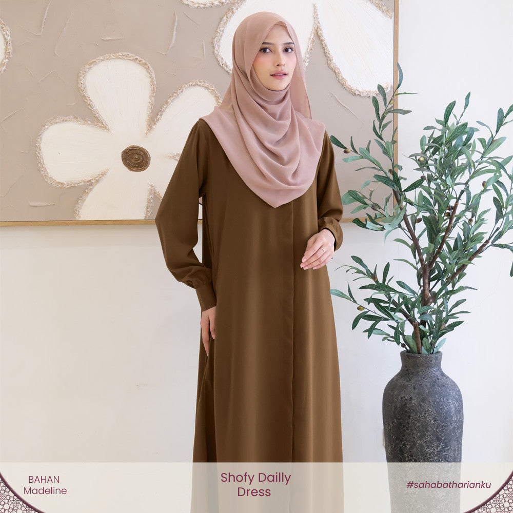 Irnanda - Shofy Dress Gamis Wanita Madeline Premium Flowy
