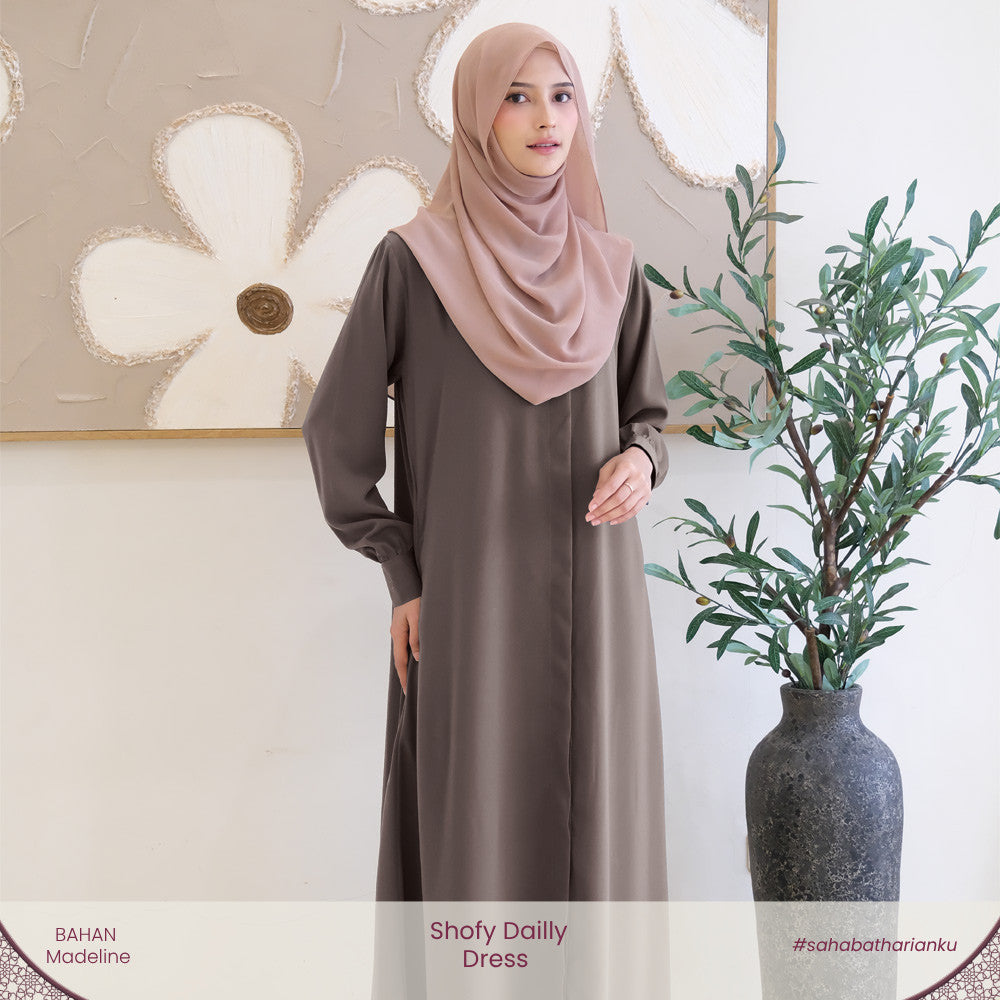 Irnanda - Shofy Dress Gamis Wanita Madeline Premium Flowy