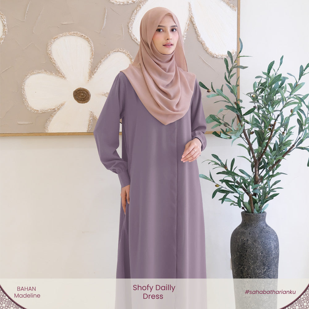 Irnanda - Shofy Dress Gamis Wanita Madeline Premium Flowy