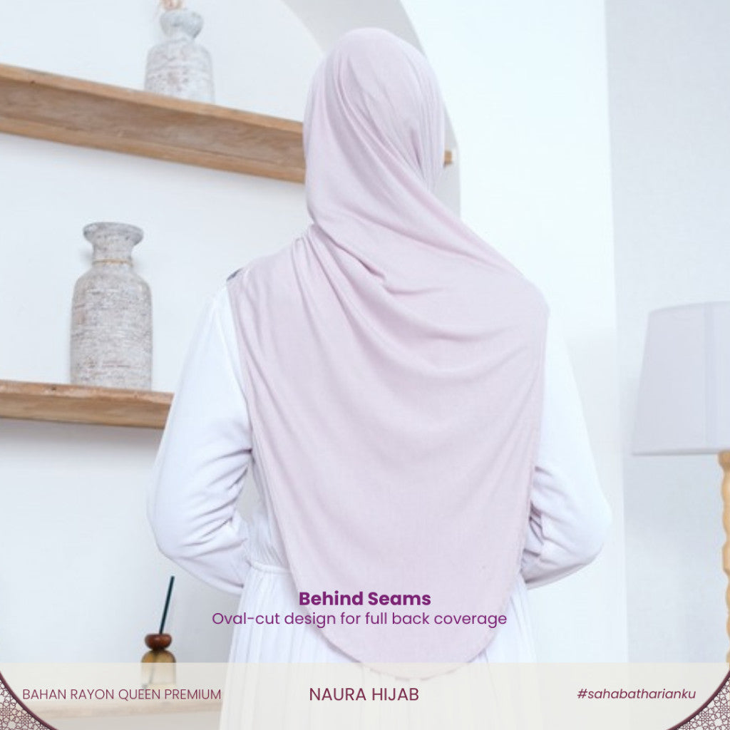 Irnanda Hijab NAURA Series Kerudung Bergo Instant Malay Syar'i Rayon Queen Lembut Anti Tembem Soft Pad