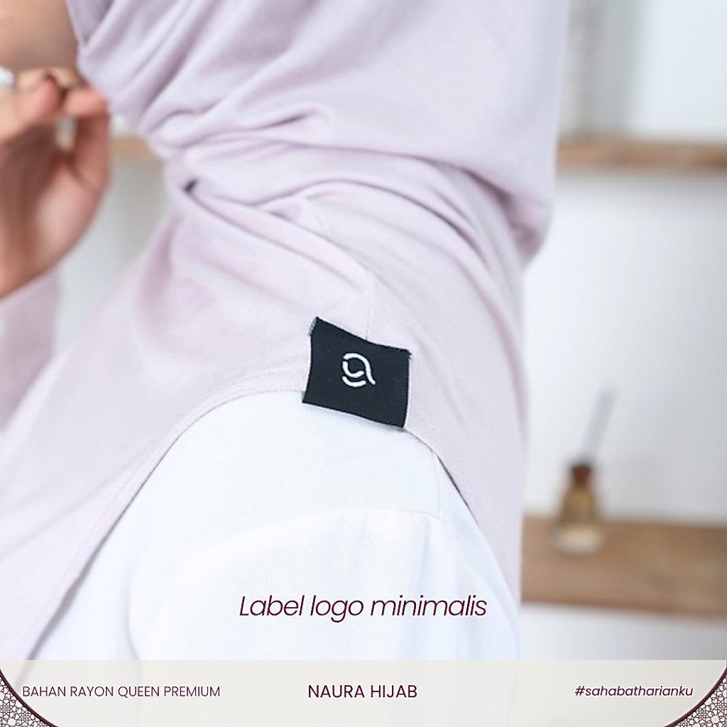 Irnanda Hijab NAURA Series Kerudung Bergo Instant Malay Syar'i Rayon Queen Lembut Anti Tembem Soft Pad