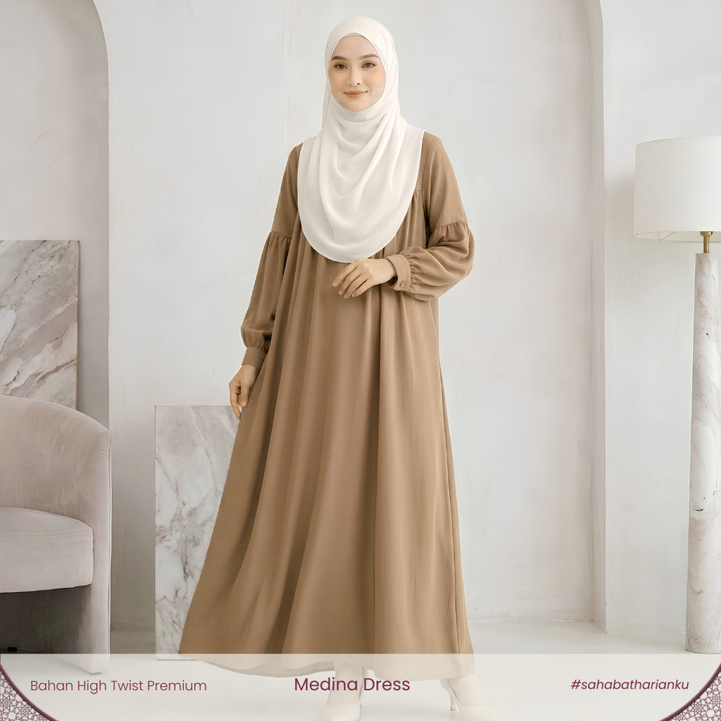 Irnanda Medina Dress Premium Simple Busui Friendly
