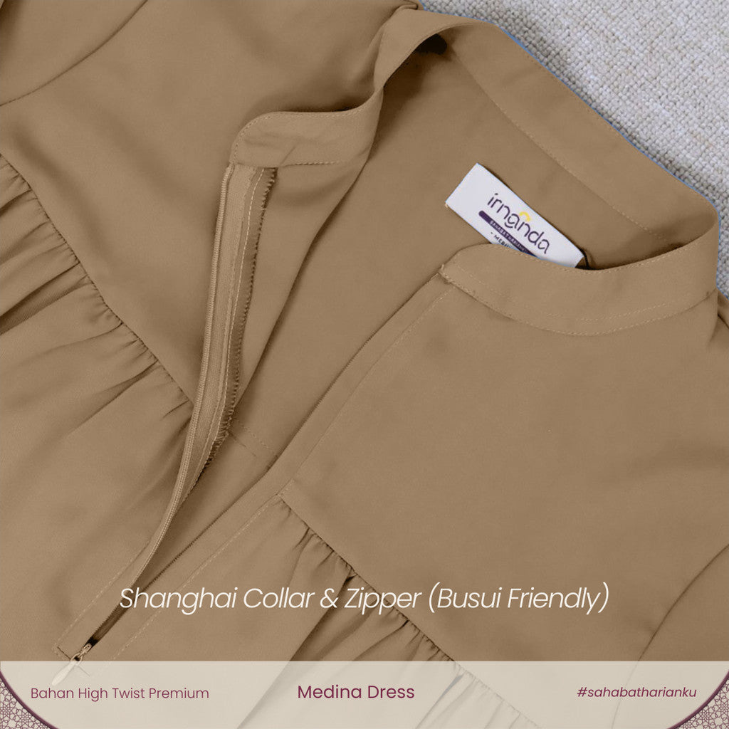 Irnanda Medina Dress Premium Simple Busui Friendly