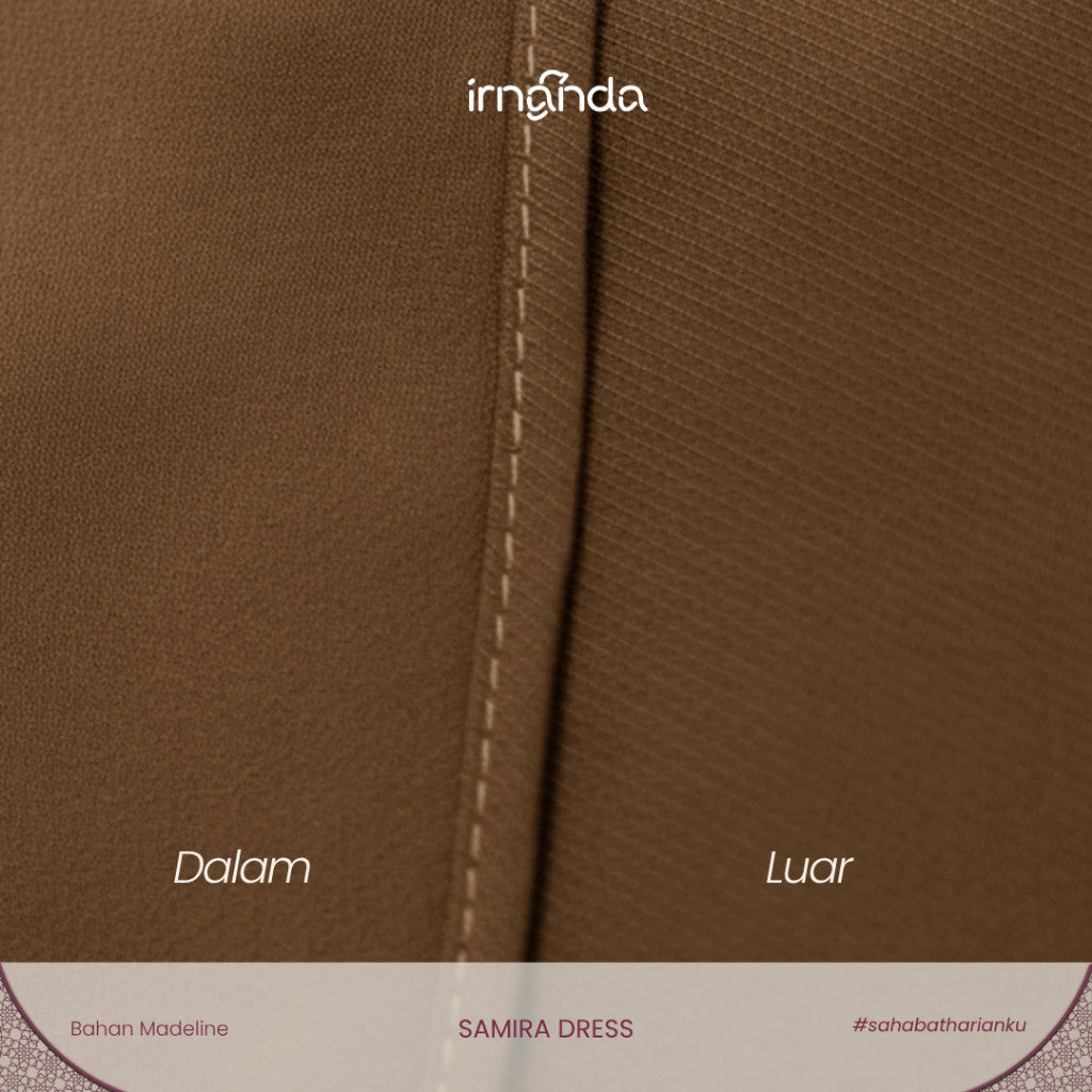 Irnanda - Samira Dress Loose Abaya Madeline Premium Zipper A-Line