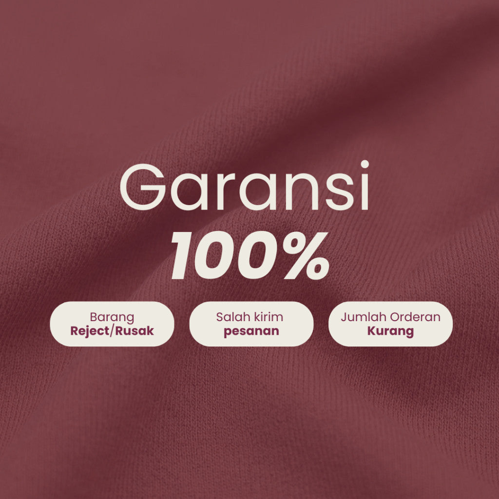 Irnanda - Hanna Dress Gamis Wanita Polos Madeline Zipper A-Line